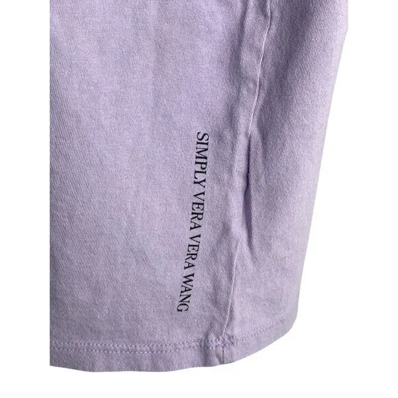 Simply Vera Vera Wang Purple "Lead With Your Heart" T-Shirt Size Small - Picture 5 of 9